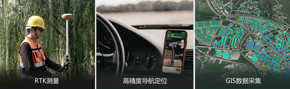 適用于RTK測(cè)量、高精度導(dǎo)航定位、GIS數(shù)據(jù)采集